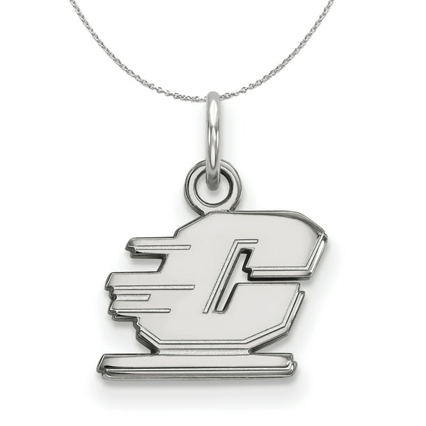 18 in x 1.25 mm 925 Sterling Silver Officially Licensed Central Michigan University College Small Pendant with Necklace 18 in x 1.25 mm 925 Sterling Silver Officially Licensed Central Michigan University College Small Pendant with Necklace
